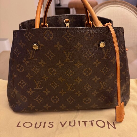 LOUIS VUITTON Monogram Montaigne MM Authentic - Picture 2 of 16